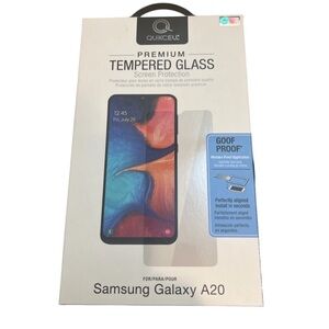 NEWl SAMSUNG GALAXY Quikcell A20 premium tempered glass screen phone protector